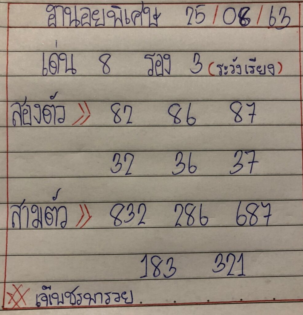 ฮานอยพิเศษเจ๊เพชร 25 ส.ค. 63