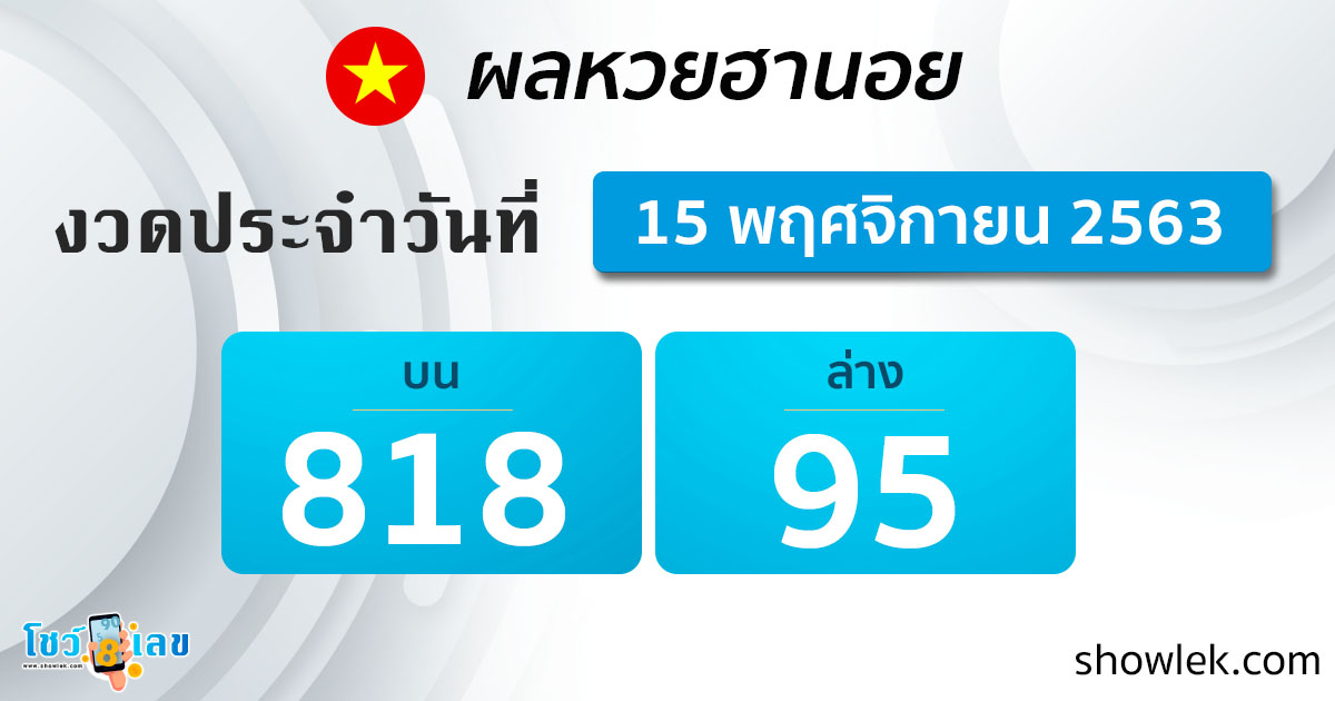 ผลหวยฮานอย 