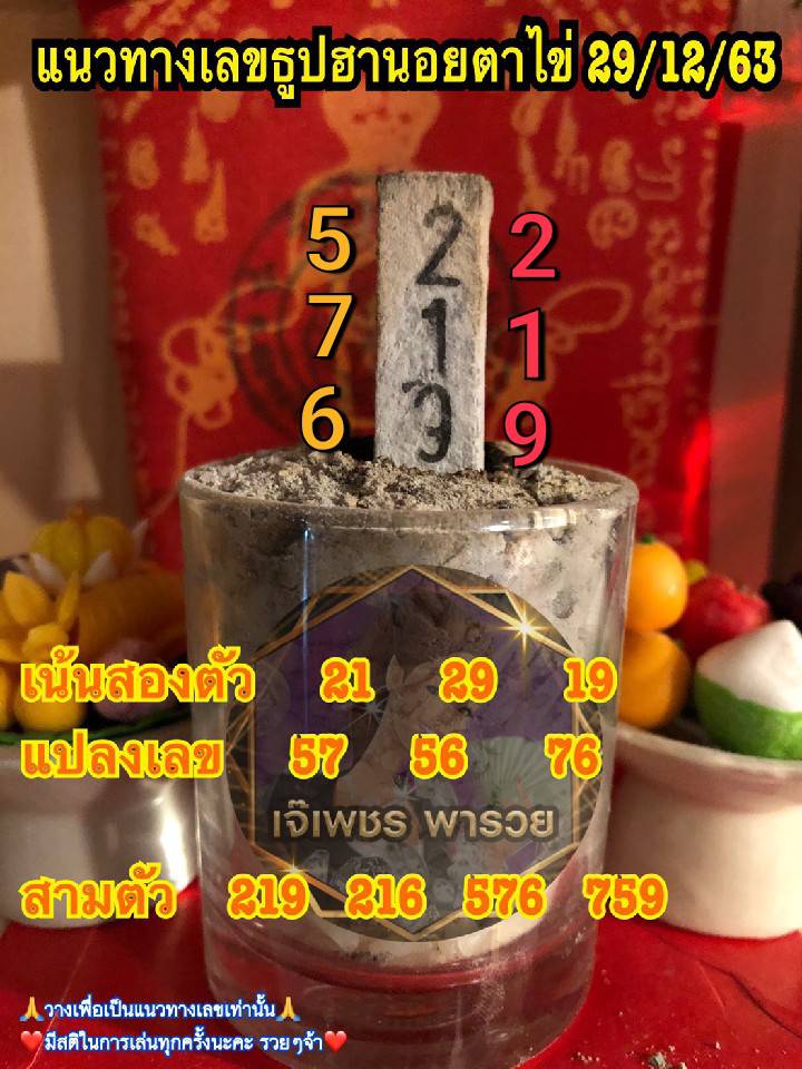 เลขธูปตาไข่ 