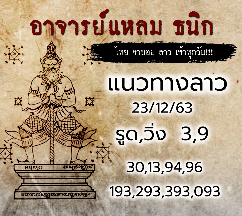 แนวทางหวยลาว