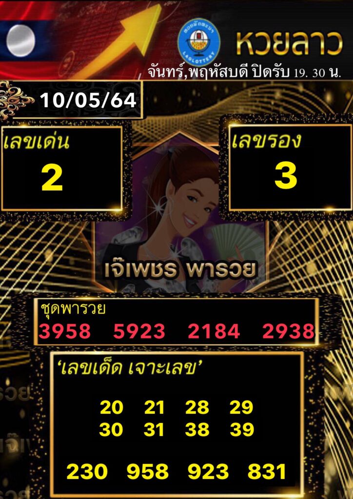 แนวทางหวยลาว 10/5/64