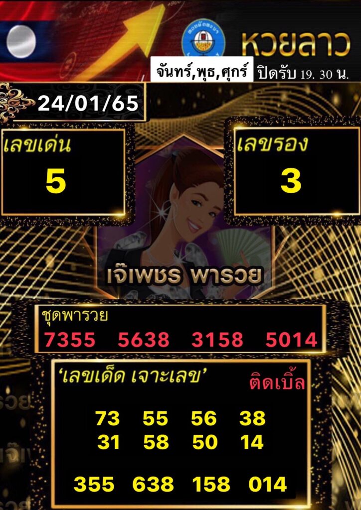 แนวทางหวยลาว 24 ม.ค. 65