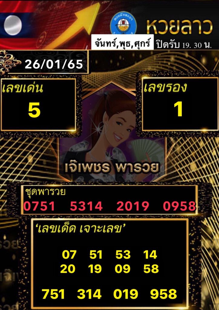 แนวทางหวยลาว 26 ม.ค. 65