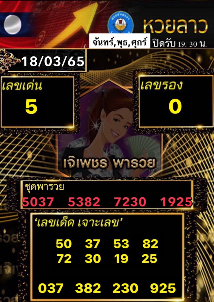 แนวทางหวยลาว 18 มี.ค. 65