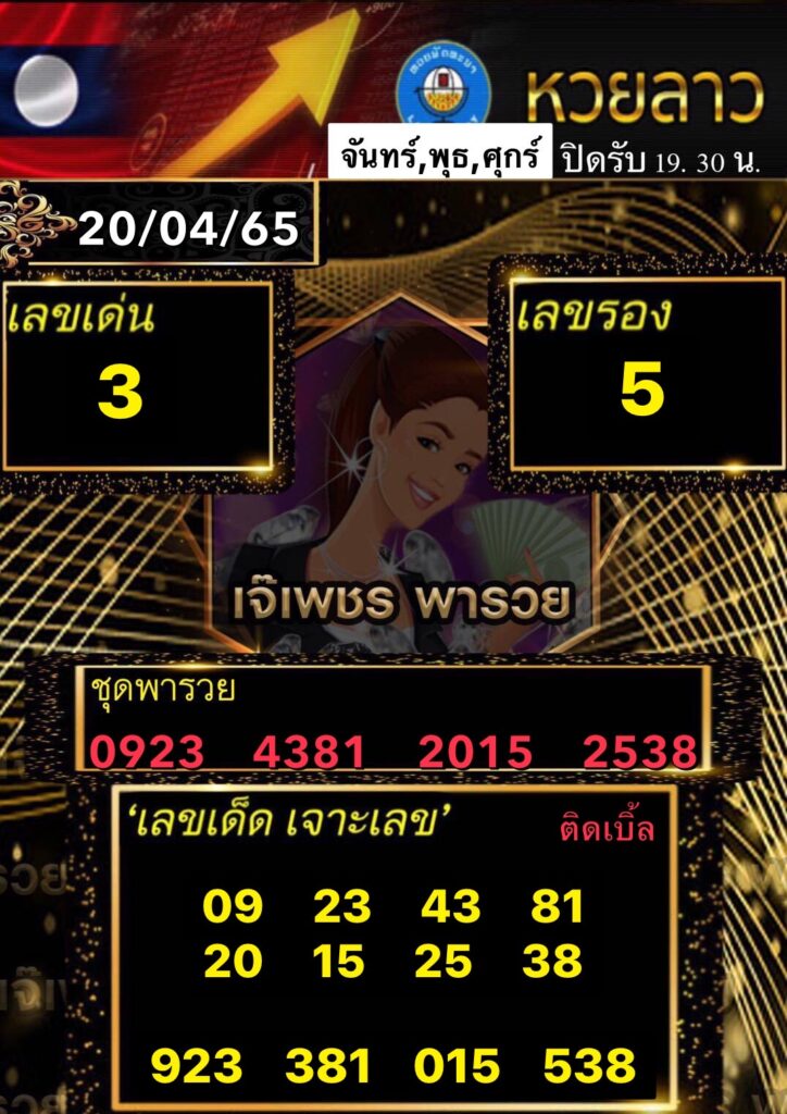 แนวทางหวยลาว 20 เม.ย. 65