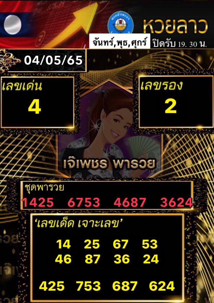 หวยฮานอยเจ๊เพชร 4/5/65
