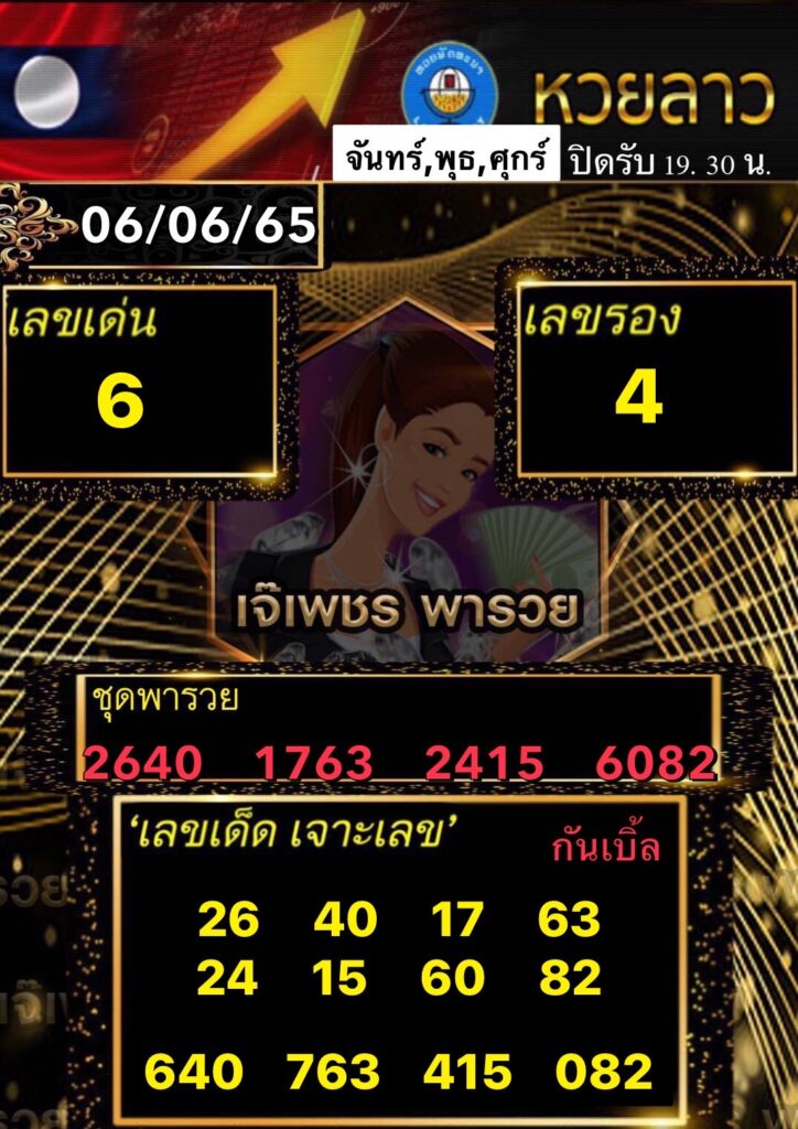 แนวทางหวยลาว 6 มิ.ย. 65