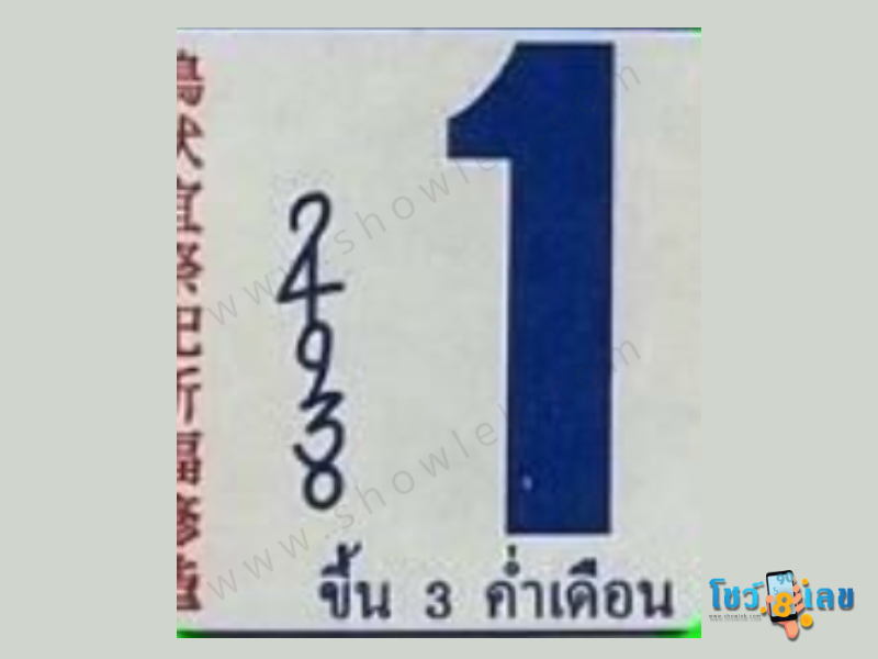 หวยปฏิทินจีน 1/7/65