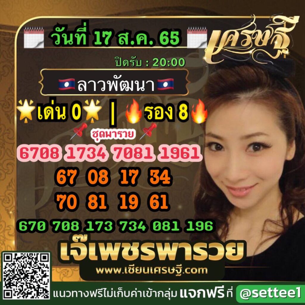 แนวทางหวยลาว 17 ส.ค. 65