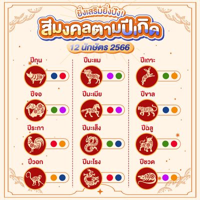 ดวงสีมงคลประจำวันเกิด