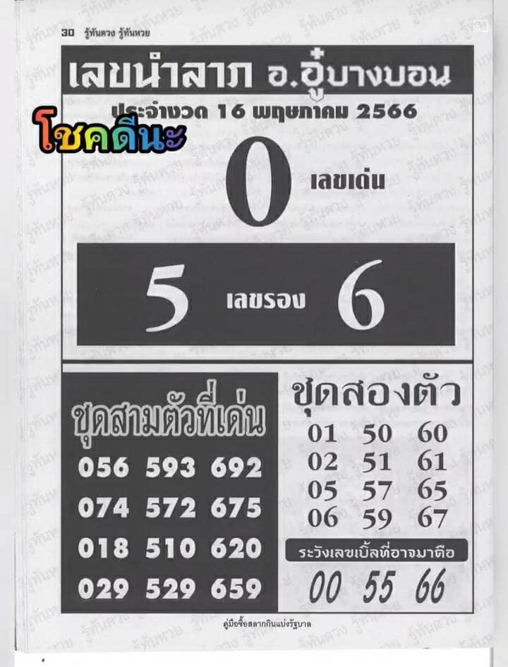 เลขอู๋บางบอน