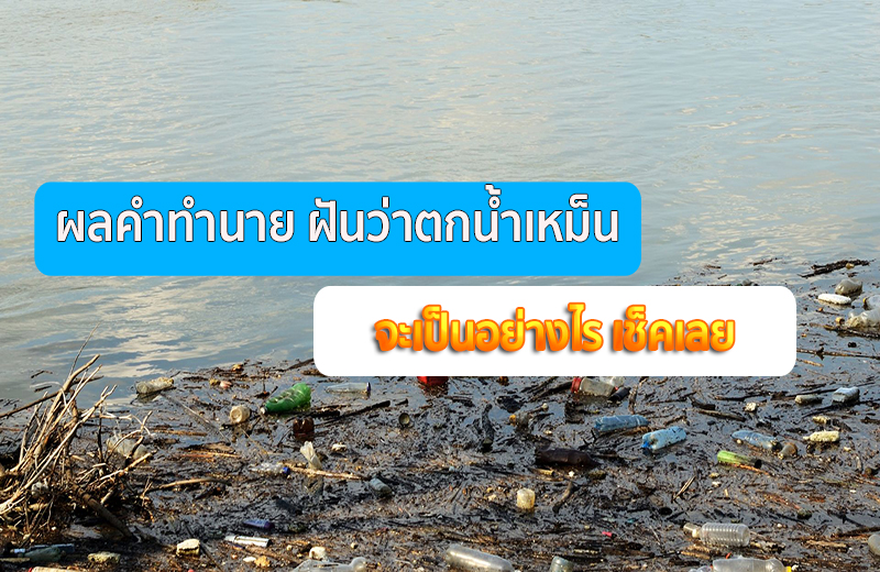 ฝันว่า ลงไปในน้ำสกปรก