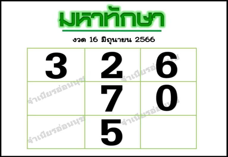 มหาทักษา 16/06/66