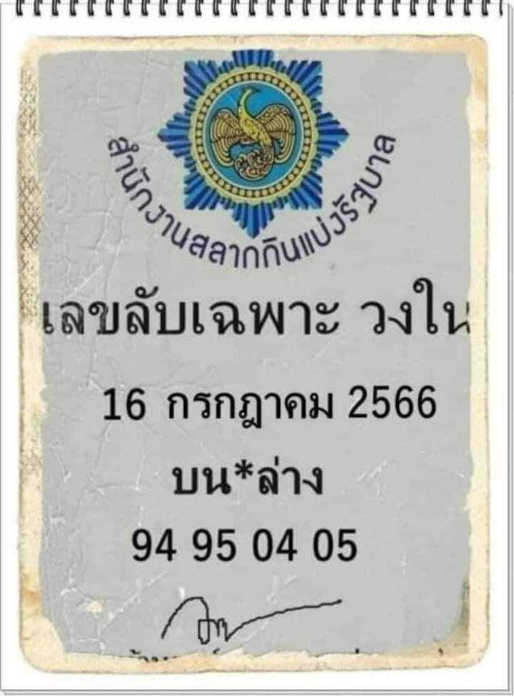 เลขเด็ดวงใน 16/7/66