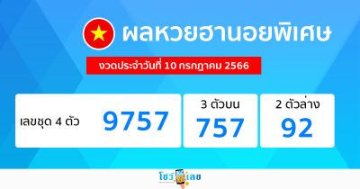 ผลหวยฮานอยพิเศษ