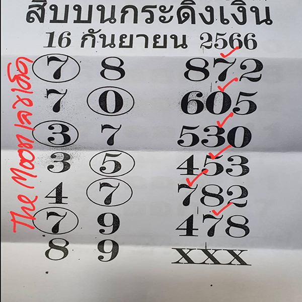 เลขกระดิ่งเงิน 16 9 66