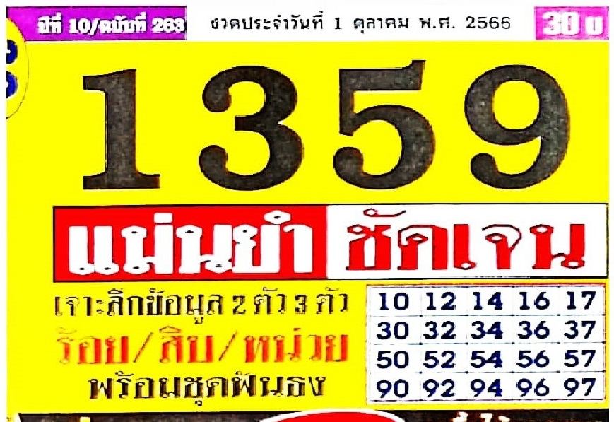 เลขประชานิยม 1 10 66-showlek