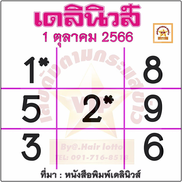  เลขเดลินิวส์ 1 10 66-showlek.com