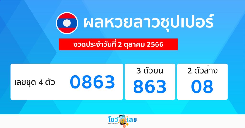 ผลหวยลาวซุปเปอร์ - showlek