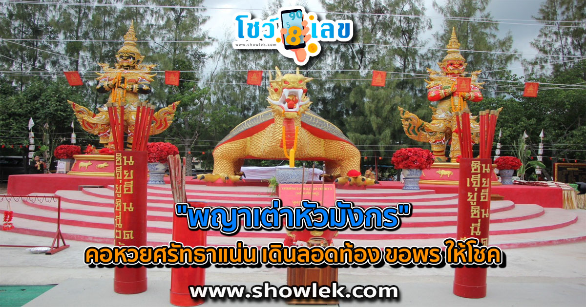 คอหวยศรัทธาแน่น เดินลอดท้อง “พญาเต่าหัวมังกร” ส่องเลขเด็ดธูปเสี่ยงทายลุ้น หวยรัฐบาล งวดนี้ 16/10/66