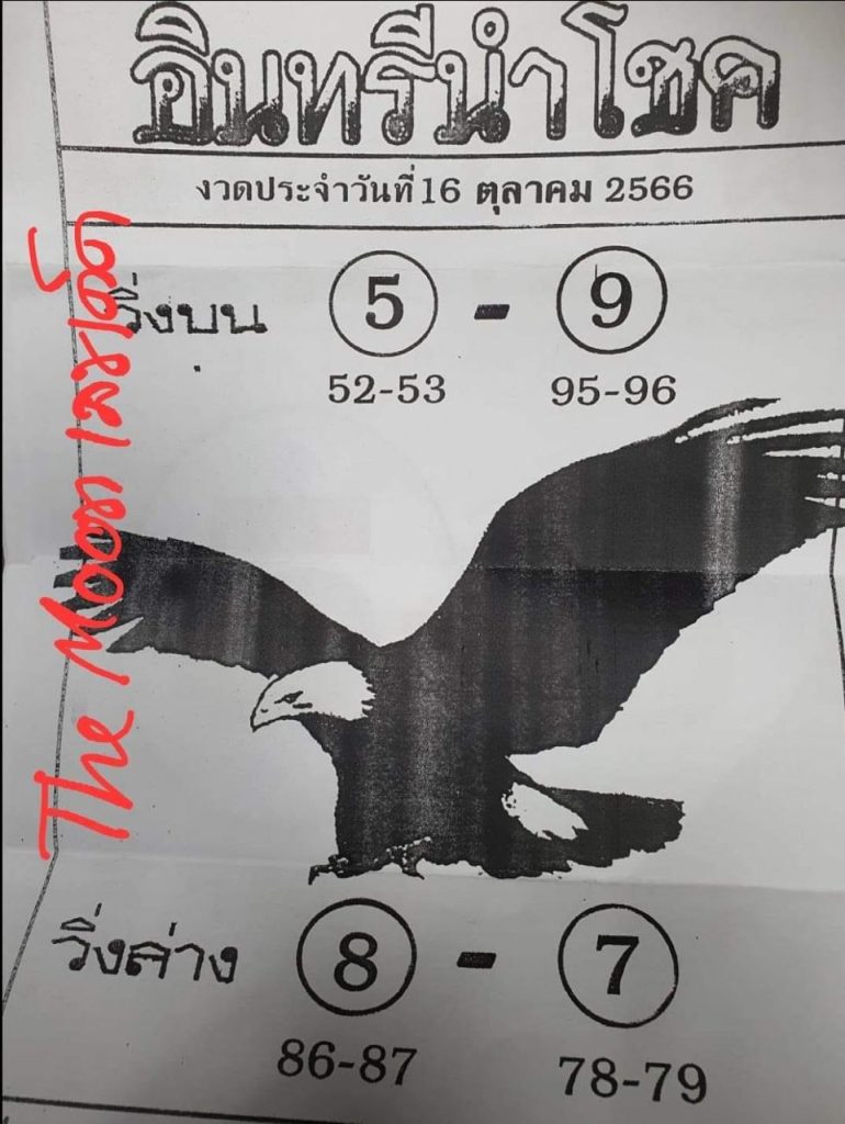 เลขอินทรีนำโชค 16 10 66-showlek