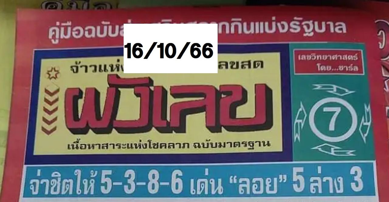 ผังเลขเด็ด - showlek