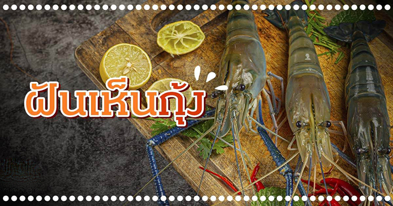 ฝันเห็นกุ้งเยอะมาก-"Dream of seeing a lot of shrimp"