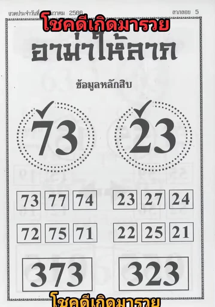อาม่าให้ลาภ-"Grandma gives fortune"