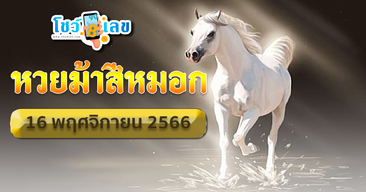 ม้าสีหมอก 16 11 66 มาแล้วงวดนี้วิ่งมาส่งความรวยแบบจุกๆ หวยม้าสีหมอก จัดครบทั้งวิ่งบน-วิ่งล่าง