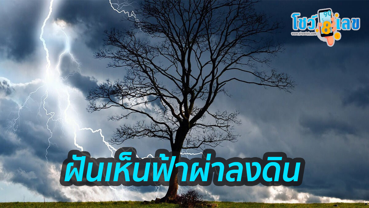 ฝันว่าฟ้าผ่าลงดิน ฝันเห็นฟ้าผ่า ฟ้าแลบ ตีเลขเด็ด ทำนายฝัน พร้อมหาความหมาย