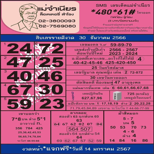 แม่จำเนียร 30 12 66-"Mae Chamnian"