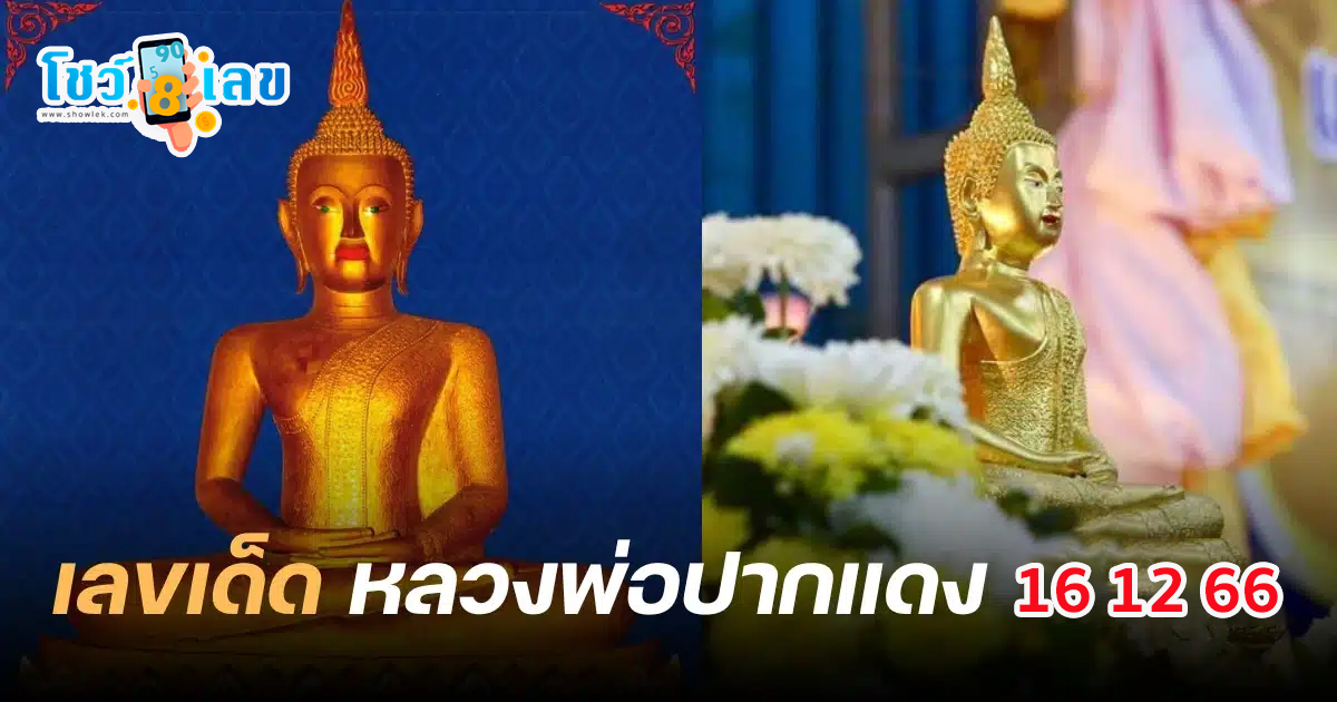 เจ้าพ่อปากแดง 16 12 66 เลขเด็ดเจ้าพ่อปากแดง ลุ้นเป็นเศรษฐี แนวทางเลขท้าย 2 ตัว