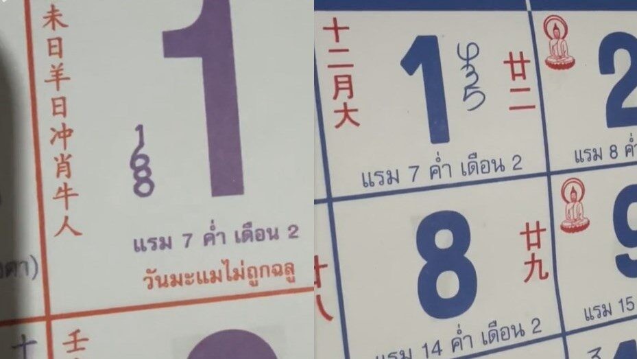 เลขปฏิทินจีน2567 -"Chinese calendar number 2024"
