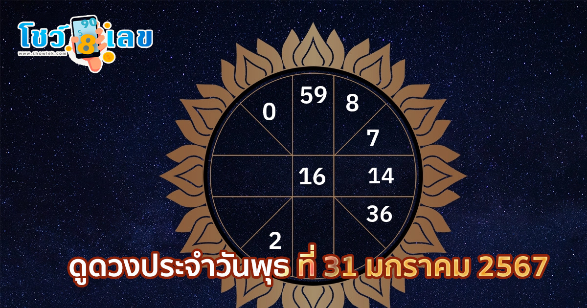 ดูดวงประจำวันพุธ ที่ 31 มกราคม 2567 ดวงการงาน การเงิน ดูดวงตามวันเกิด ฟรี!! ที่นี่ เช็กด่วน