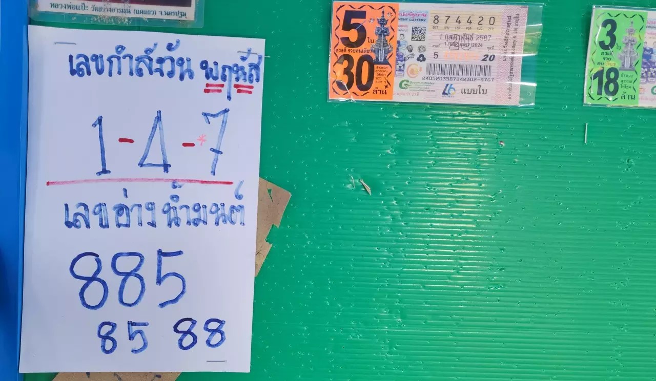 แห่ส่องเลขเด็ดอ่างน้ำมนต์-"Parade to look at lucky numbers from the holy water basin"