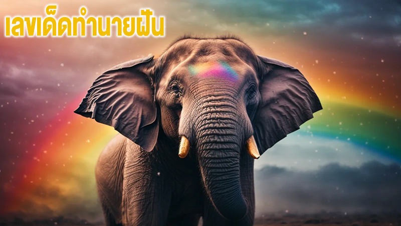 ฝันเห็นช้างใหญ่ เลขเด็ด-"Dreaming of seeing a big elephant, lucky numbers"