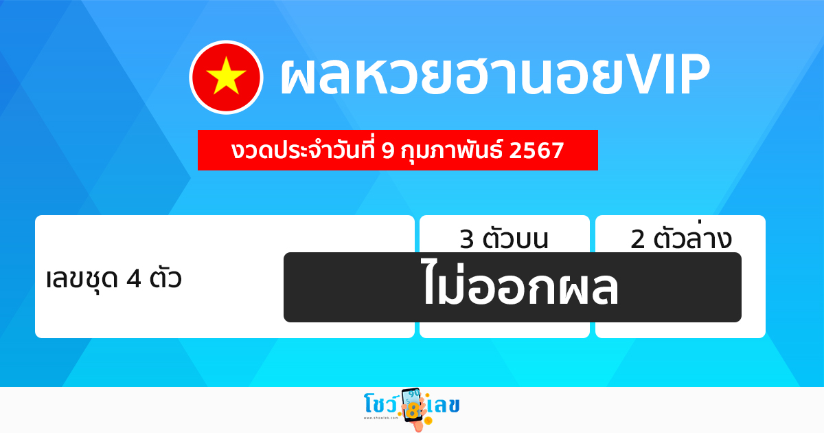 ผลหวยฮานอยVIP-"Hanoi VIP lottery results"