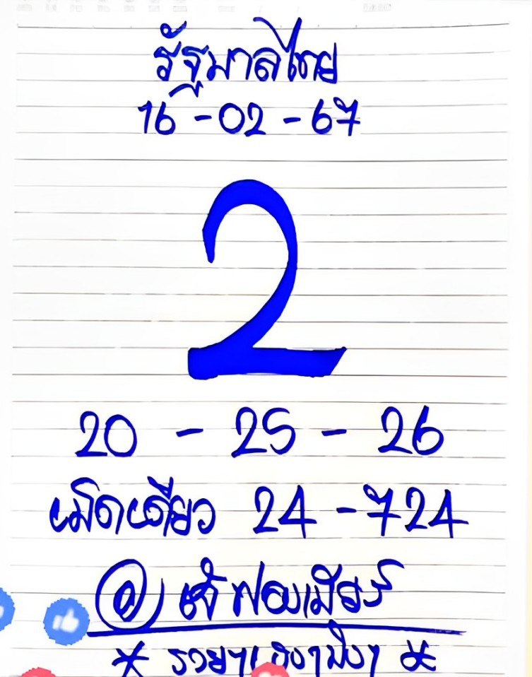 เลขเจ๊ฟองเบียร์ 16 2 67-"Jay Fong Beer's number 16 2 67"