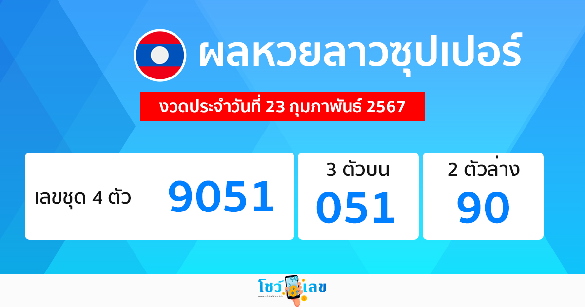 ผลหวยลาวซุปเปอร์ -"Lao Super Lottery results"