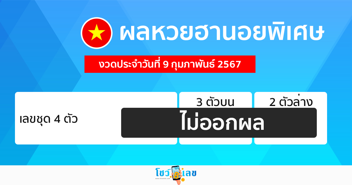 ผลหวยฮานอยพิเศษ-"Special Hanoi lottery results"