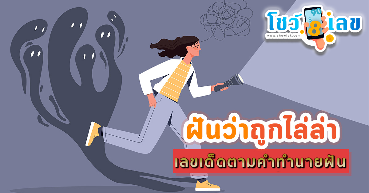 ฝันว่าโดนไล่จับ เลขเด็ด -"Dreaming of being chased and caught lucky number"