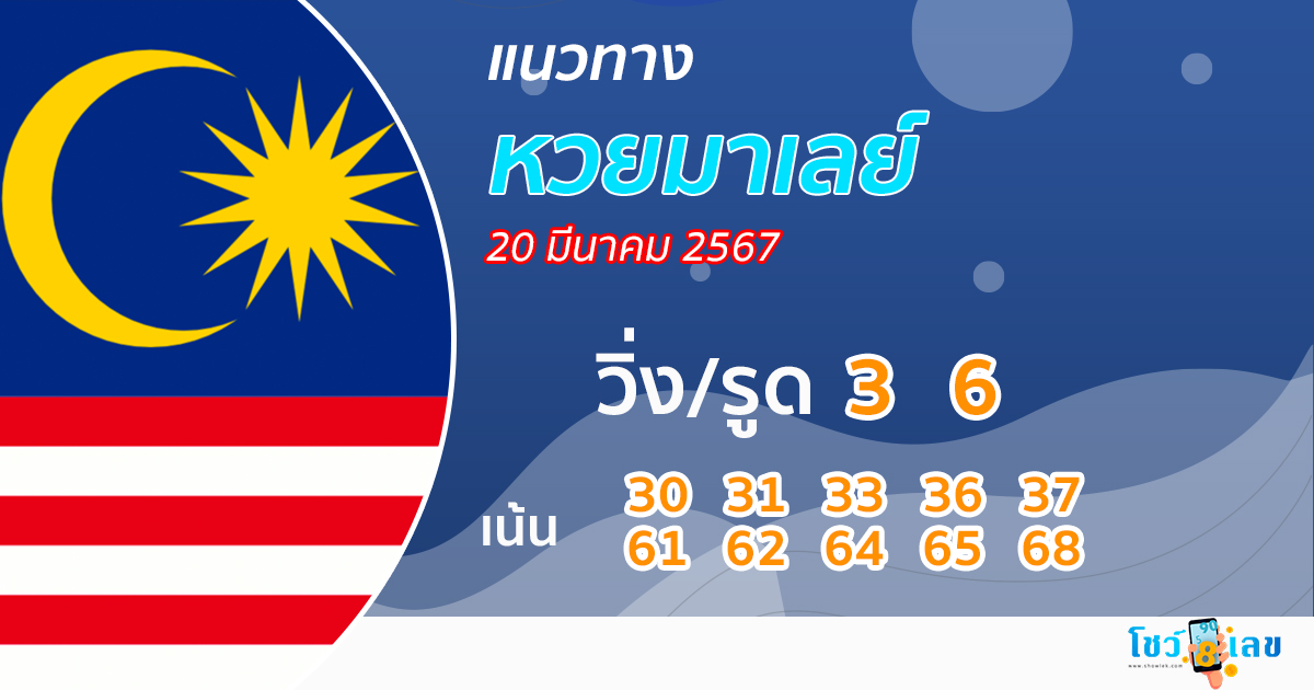 แนวทางหวยมาเลย์วันนี้-''Guidelines for the Malaysian lottery today''