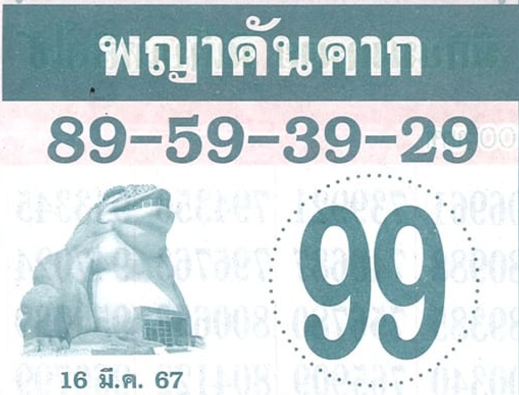 พญาคันคาก 16 3 67 - "Phaya Khankhak 16 3 67"