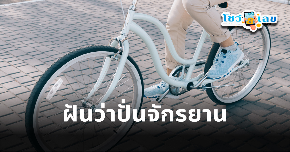 ฝันว่าปั่นจักรยาน-"Dreaming of riding a bicycle up a mountain, lucky numbers."