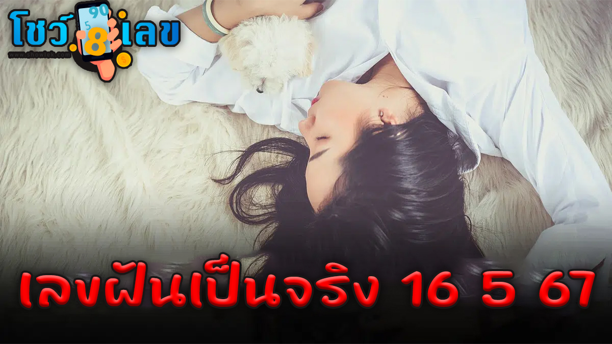 เลขฝันเป็นจริง 16 5 67  แนวทางหวยรัฐบาลไทย คอหวยห้ามพลาด ! ติดตามเลขเด็ดได้ที่นี่ ! โชว์เลข