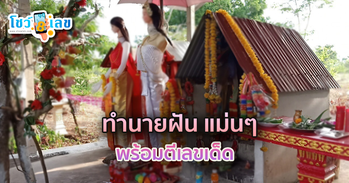 ฝันว่าไปไหว้ศาลเจ้าแม่เลขเด็ด-"Dreamed of going to worship at the lucky number goddess shrine."