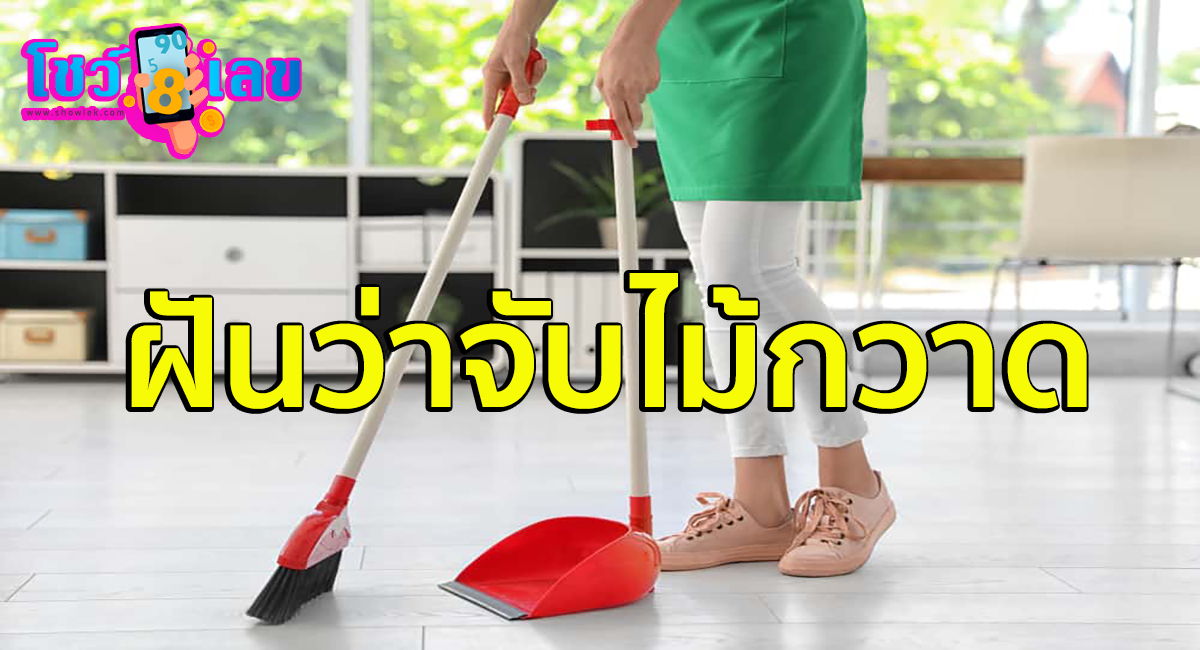 ฝันว่าจับไม้กวาด ทำนายว่าอย่างไร? พร้อมตีเลขเด็ด ตามความฝัน ดูคำทำนาย แม่น ๆ ได้ที่นี่ showlek