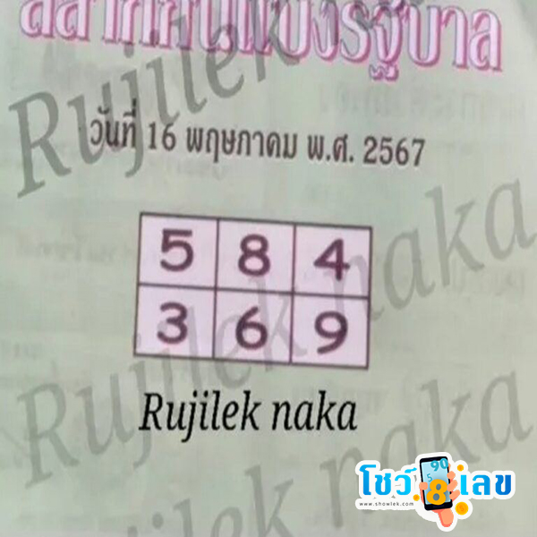 คู่มือเสี่ยงโชค 16 5 67-"Gambling Guide 16-5-67"