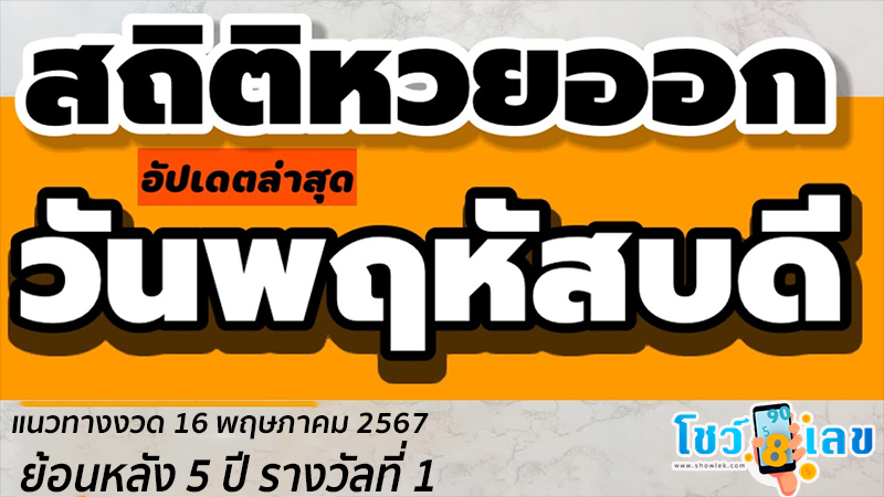 หวยออกวันพฤหัสบดี -"Lottery results on Thursday"