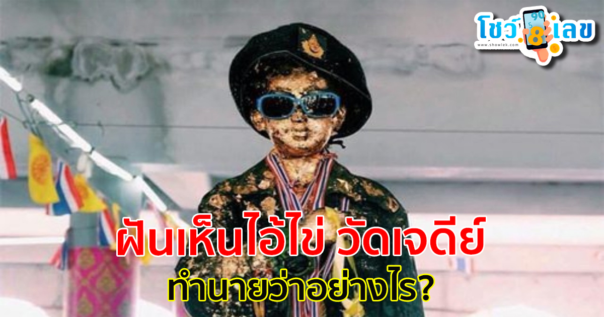 ฝันเห็นไอ้ไข่ วัดเจดีย์ ทำนายว่าอย่างไร? พร้อมตีเลขเด็ด ตามความฝัน ดูคำทำนาย แม่น ๆ ได้ที่นี่ showlek
